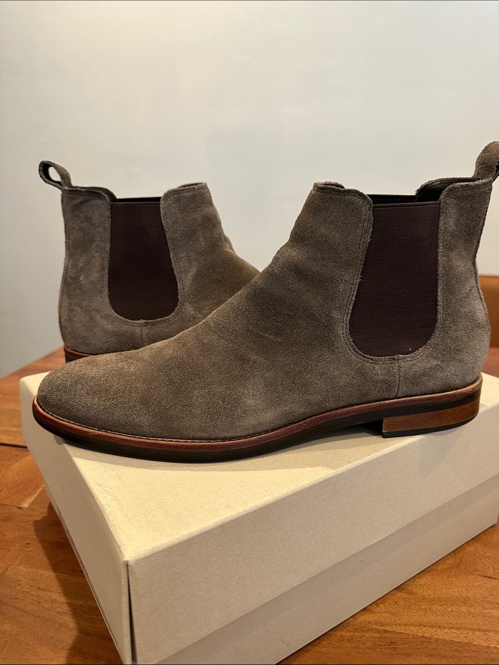 Men's Gordon Rush Gray Suede Chelsea Boots